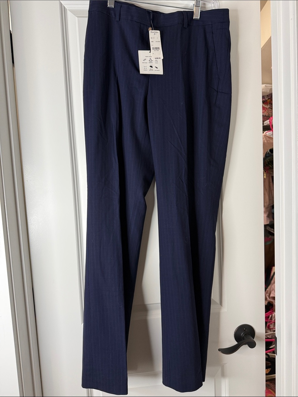 Brooks Brothers Navy Pinstripe Dress Pants